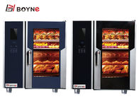 Commercial Kitchen Cooking Equipment Stainless Steel Elctric LCD version Combi Oven With Injection