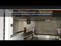 4 문 상용 냉장고 수직 400x600 베이커리 트레이 오크스크린 엠브라코 압축기