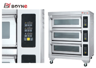 150kg 1220mm Electrical Commercial Bakery Kitchen Equipment 2 Layer 4 Trays Baking Oven