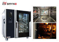 Commercial Kitchen Cooking Equipment LCD Version Combi Oven With Boiler