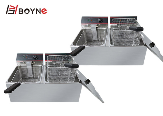 Fried Chicken Fryer Double Oil Tank Heavy Duty Restaurant Equipments