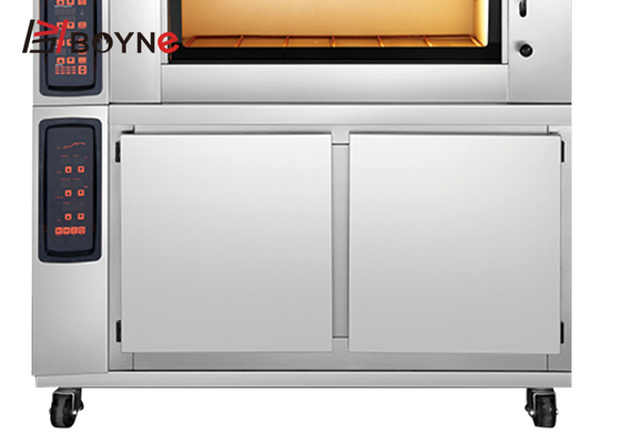 Microcomputer Commercial Two Deck Pizza Oven With Proofer