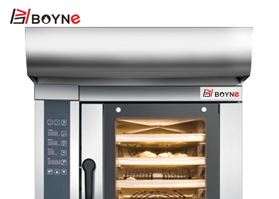 Four Trays Electric Convection Bakery Oven With Single Layer Bread Cabinet